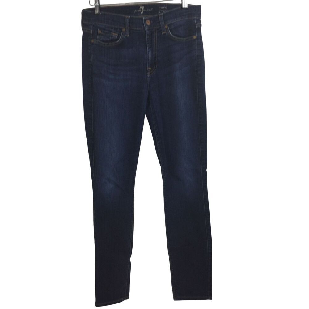 7 For All Mankind Womens Ankle Gwenevere Denim Jeans Blue Size 27
